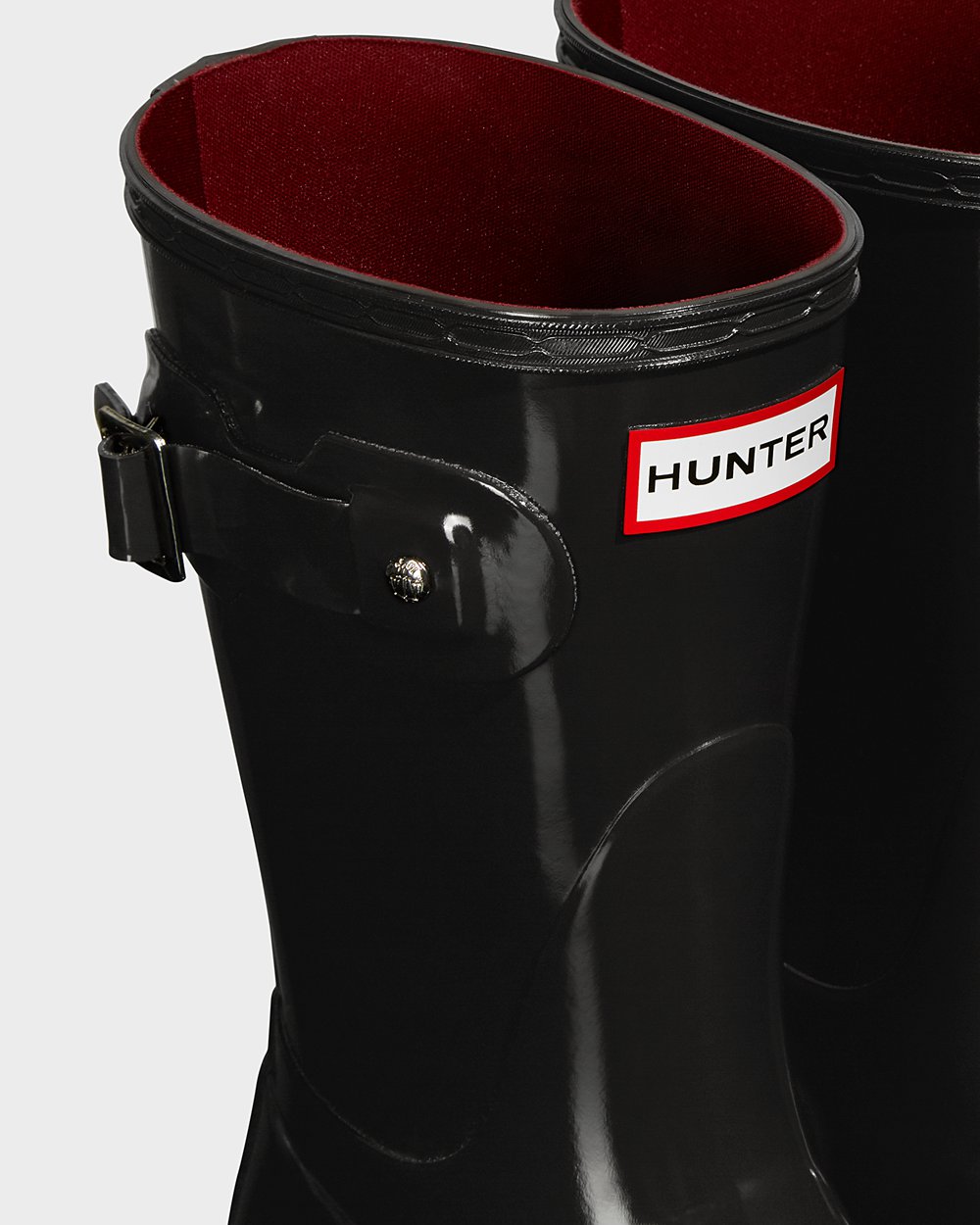 Hunter Mujer Original Gloss - Botas de Lluvia Negras - 972-HGODKZ